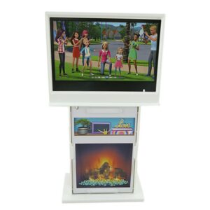replacement parts for barbie doll dreamhouse - grg93 ~ replacement tv and fireplace unit