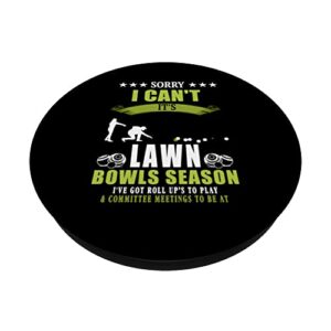 Lawn Bowls Idea For Women & Novelty Lawn Bowling PopSockets Swappable PopGrip