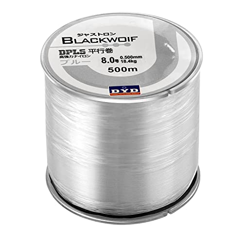 Fishing Line Monofilament Fishing Wire 500M Clear Fishing Lines Nylon 0.8mm Fishing Line for Saltwater & Freshwater Fishing(2-35LB)