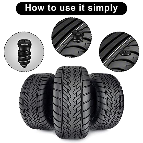 SAVITA 70pcs Tire Repair Rubber Nail, Auto Motorcycle Vacuum Tire Repair Nail Car Tire Repair Nails with a Screwdriver for Car Truck Tractor Tire Puncture Repair (0.21x0.48in; 0.27x0.59in)