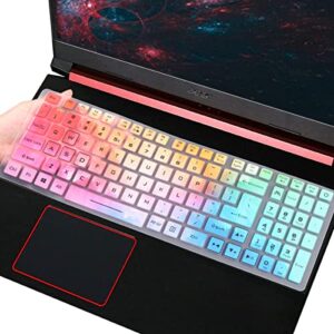 keyboard cover for acer nitro 5 & predator helios 300 gaming, nitro 5 an515-58/57/56/55/54/45/44/43 an517-54/53/52/51, predator helios 300 ph315-55/54/53/52 ph317-53/54, nitro 7 an715-51/52-colorful