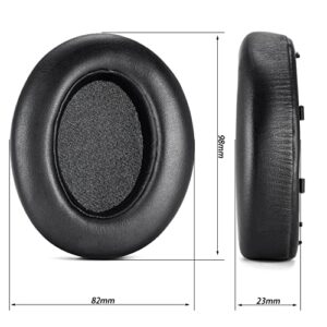 WH XB910N Earpads Cushions Replacement Compatible with Sony WH-XB910 XB910N Extra Bass Noise Cancelling Headphones,(NO fit WH-H910N Model) Ear Pads with Softer Protein Leather (Black)