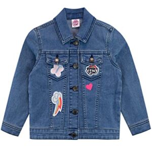 My Little Pony Girls Jean Jacket Twilight Sparkle and Pinkie Pie Outerwear For Kids Blue 6