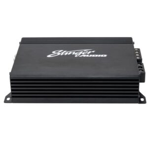 STINGER Audio MT10001 Monoblock Class D Mosfet Power Supply Amplifier with Remote Subwoofer Level Control,1000 Watts RMS.