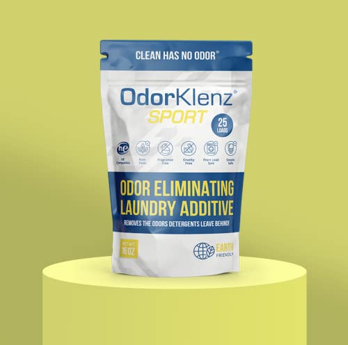 OdorKlenz Sports Laundry Detergent, Powder, Stain Removal, Remove Sweat Odors, Non-toxic, Unscented