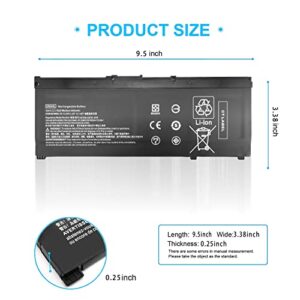 SR04XL SR03XL 917724-855 Battery for HP Omen 15 15-dc0xxx 15-dc1xxx 15-ce0xx 15-cb0xx Series 15-ce198wm 15-ce019dx 15-ce020a 15t-cb2000 15-dc0051nr 15-dc0020nr 15-dc1088nr 15-cb041nr 15-cx0056wm