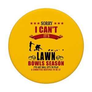 Lawn Bowls Idea For Women & Novelty Lawn Bowling PopSockets Swappable PopGrip