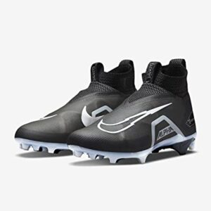 Nike Alpha Menace Elite 3"Black/White/Iron Grey Mens Football Cleat. SZ 11