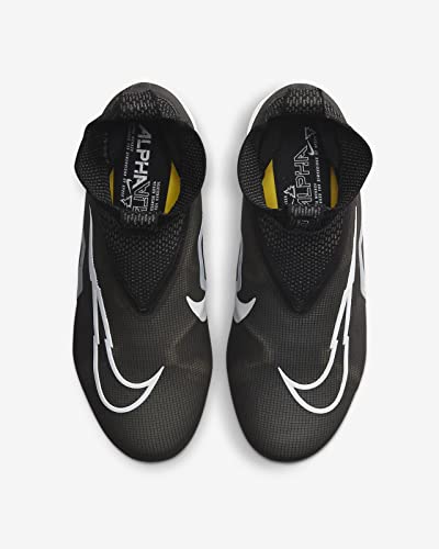 Nike Alpha Menace Elite 3"Black/White/Iron Grey Mens Football Cleat. SZ 11