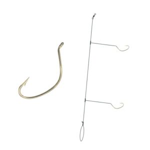 3 pack 'catch all' double drop surf fishing rigs 40lb mono - surf/pier/beach fishing