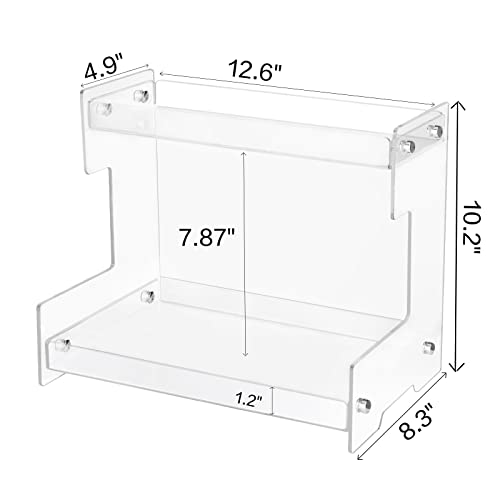 Acliys Bathroom Organizer Countertop 2 Tier Acrylic Makeup Organizer for Perfume, Vanity, Spice Rack, Bathroom Sink, Coffee Station