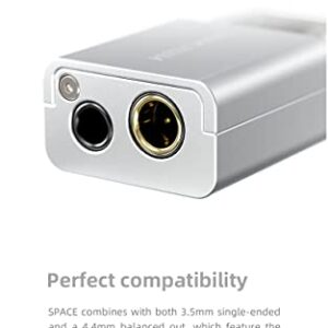 Fanmusic TANCHJIM Space Portable DAC Headphone Amplifier Support DSD256 32Bit/768kHz 3.5mm/4.4mm Output USB Type C Input DAC Amp