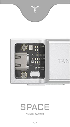 Fanmusic TANCHJIM Space Portable DAC Headphone Amplifier Support DSD256 32Bit/768kHz 3.5mm/4.4mm Output USB Type C Input DAC Amp