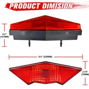 A & UTV PRO Tail Light Housing for 2008-2022 Can-Am Outlander Max 400 450 500 570 650 800, Rear Brake Stop Lamp Lens Accessories, Red, Replace OEM #710001203, 1PCS