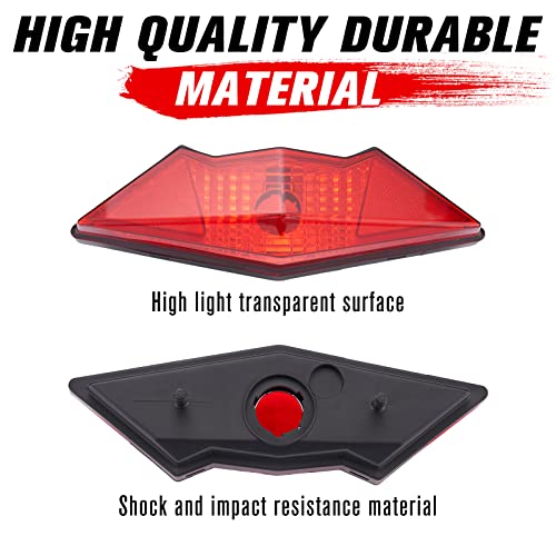 A & UTV PRO Tail Light Housing for 2008-2022 Can-Am Outlander Max 400 450 500 570 650 800, Rear Brake Stop Lamp Lens Accessories, Red, Replace OEM #710001203, 1PCS