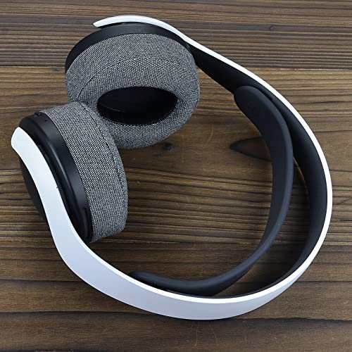 PS5 Ear Cushion - defean Replacement Ear Pads Cover Compatible with Sony ps5 Wireless Headphone, Pulse 3D Wireless Headset, Softer Foam, High-Density Noise Cancelling Foam (Gray Flannel)