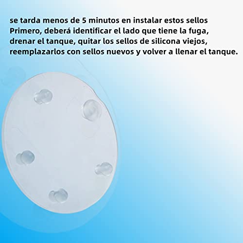 3 Pack Toilet Tank Silicone Flapper Seal Gasket 3" Compatible American Standard VorMax Series Toilet，7381424-100.0070A