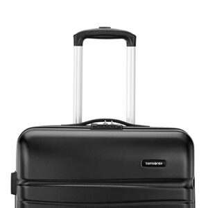 Samsonite Evolve SE Hardside Expandable Luggage with Double Wheels, Bass Black, Large Spinner