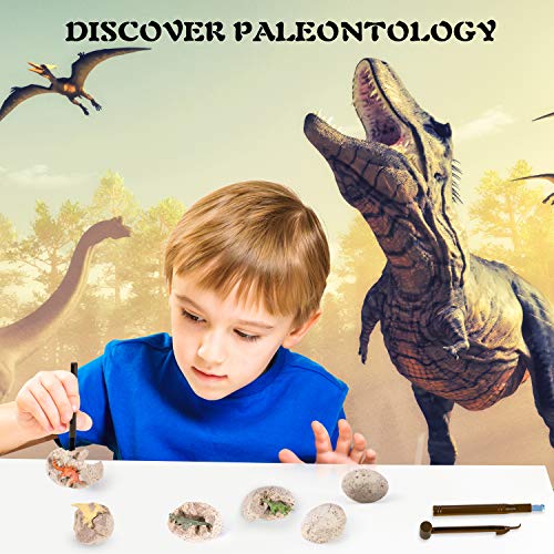 Dinosaur Fossil Digging Kit for Kids& Remote Control Robot Toys, RC Robot for Kids