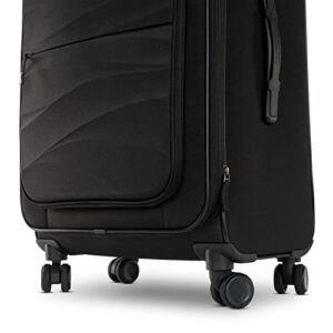 AMERICAN TOURISTER Cascade Softside Expandable Luggage Wheels, Jet Black, 20-Inch Spinner