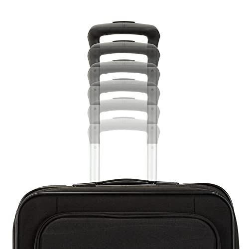 AMERICAN TOURISTER Cascade Softside Expandable Luggage Wheels, Jet Black, 20-Inch Spinner