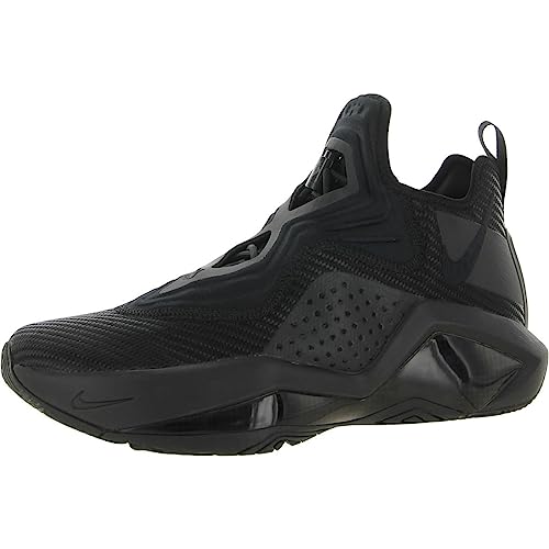 Nike Mens Lebron Soldier XIV 14 Basketball Shoes (Black/Metallic Dark Grey, Numeric_12)