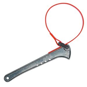 Klein Tools S12HB Strap Wrench, Adjustable Grip-It Strap Wrench Adjusts 1-1/2 to 5-Inch, 12-Inch Handle