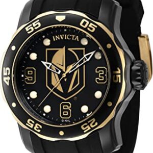 Invicta NHL Vegas Golden Knights Quartz Black Dial Men's Watch 42321