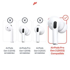 Proof Labs 4 Pairs for AirPods Pro 2 Ear Hooks Covers [Added Storage Pouch] Accessories Compatible with Apple AirPods Pro Generation 2 (White)