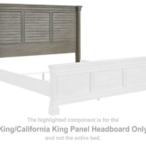 Signature Design by Ashley Moreshire Classic Panel Headboard ONLY, King/California King, Gray