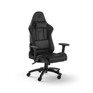 corsair tc100 relaxed gaming chair, one size, black