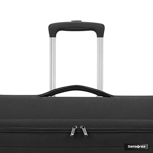 Samsonite Ascella 3.0 Softside Expandable Luggage with Spinners, Black, 2W Garment Bag