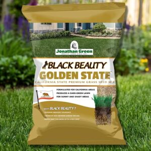 Jonathan Green (10700) Black Beauty Golden State California Grass Seed (Made for California) - Cool Season Lawn Seed (3 lb)