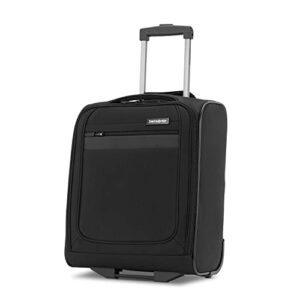 samsonite ascella 3.0 softside expandable luggage with spinners, black, 2w underseater