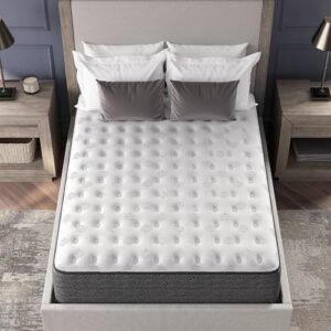 Signature Design by Ashley California King Size Ultra Luxury 14 Inch Hyper Cool Hybrid Mattress with Cooling Gel Memory Foam