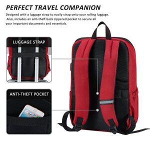MAXTOP Deep Storage Laptop Backpack with USB Charging Port[Water Resistant] College Computer Bookbag Fits 16 Inch Laptop