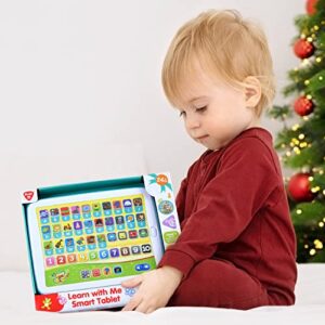 Bilingual Spanish & English Learning Toys for Toddlers 1-3, Kids Interactive Learning Tablet, Childrens Alphabet ABC / Words / Numbers / Colors Learning Pad, Education Toy for Babies 24 Month+