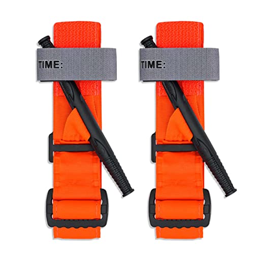 RHINO RESCUE Medical Tourniquets One-Handed 2pcs Orange