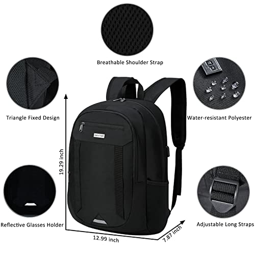 MAXTOP Laptop Backpack Business Computer Backpacks with USB Charging Port College Bookbag Fits Laptop up to 17 inch