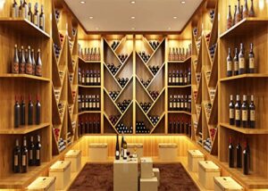 beleco 10x8ft fabric luxurious wine cellar backdrop wine vault bar club pub backdrop wine cabinet red wine whiskey bottles background wine theme party decor wallpaper men women adults photo props