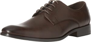 amazon essentials men's derby shoe, dark brown, 11