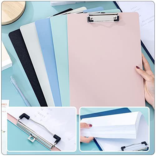 2pcs Holder Size Writing Exam Paper Base Man Women Plate Color Clip Nursing for Support Students Pencil Plastic Document Profile Random Drawing Picture Clips Standard