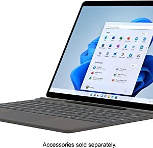 Microsoft Surface Pro X, 13" PixelSense Touchscreen Display, SQ1, 8GB Memory, 256GB Solid State Drive, Qualcomm Adreno 685 GPU, Windows 10 Pro, E8A-00001, Platinum (Renewed)