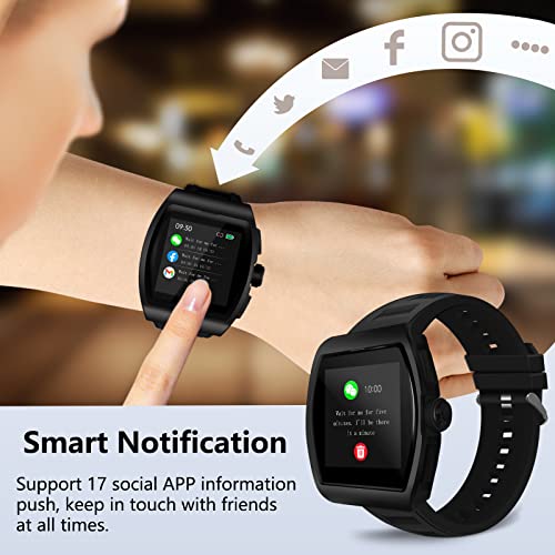 artfone Smart Watch for Men & Women, Fitness Activity Trackers and Smartwatches, Heart Rate Monitor Step Counter Blood Pressure Fitness Watch with Answer/Make Call, Alexa Built-in for Android iOS