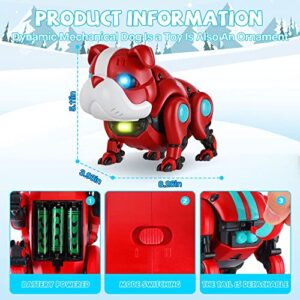 TNOIE Baby Toys Crawling Infant Toys Baby Musical Toys for Toddlers Walking Robot Dog Toy Educational Interactive Light-up Gifts Toys for 1 2 3 4 5 Year Old Boys Girls