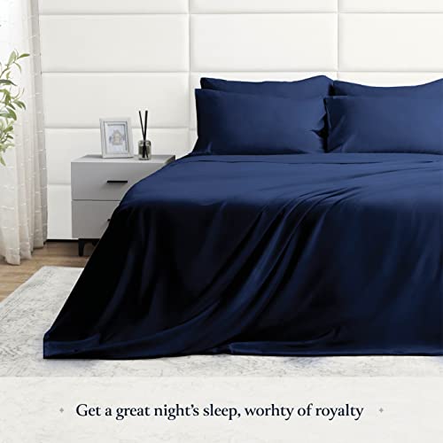 BELADOR Silky Soft Queen Sheet Set - Luxury 6 Piece Bed Sheets for Queen Size Bed, Secure-Fit Deep Pocket Sheets with Elastic, Breathable Hotel Sheets and Pillowcase Set, Wrinkle Free Oeko-TEX Sheets