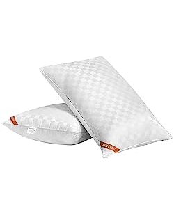 Swandream Cooling Standard Size Pillows Set of 2, Soft and Skin Friendly Down Alternative Pillow for Sleeping, Breathable Pillow for Back, Stomach or Side Sleepers, White, 20 * 26 Inches