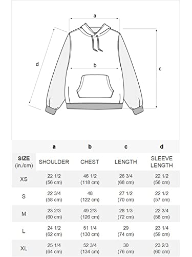 Aelfric Eden Men’s Novelty Cartoon Graphic Hoodies Streetwear Hooded Sweatshirt Pullover Hip Hop Fashion Hoodies Unisex