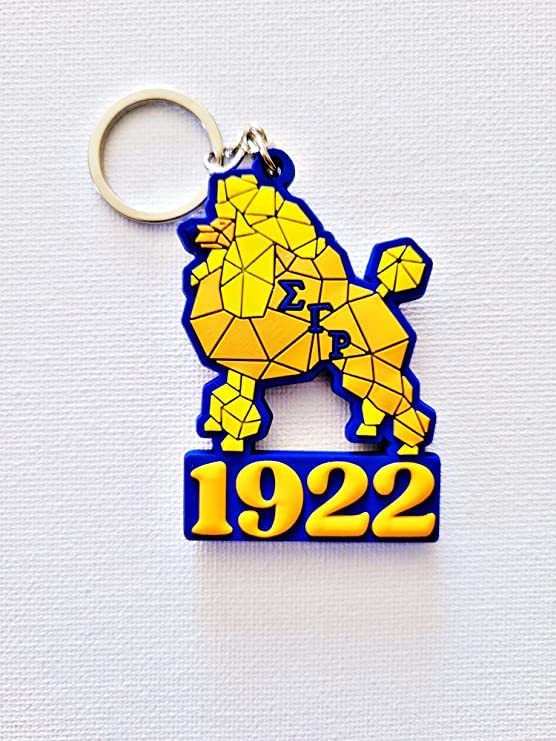 Reflections By Zana Sigma Gamma Rho Poodle Keychain