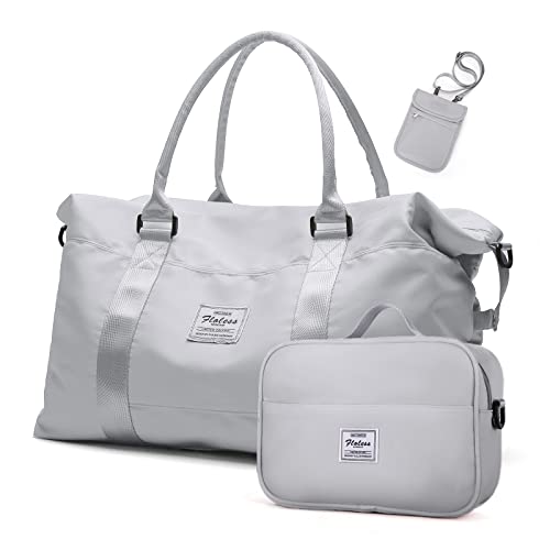 Weekender Bag for Women, Travel Bag with Toiletry Bag, Duffel Overnight Carry on Bag Personal Item Bag with Small Crossbody Bag, Gym Bag for Women